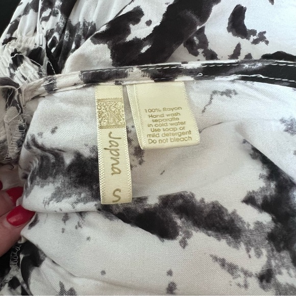 Elegant Black and White Hand Made Tie Die Maxi Dress Size Small - Picture 8 of 11